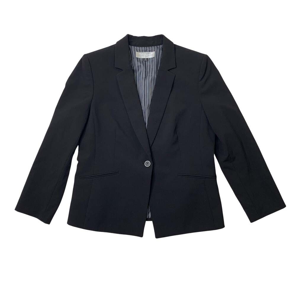 Tahari Blazer Womens 12P Petite Tailored Notch Lapel Single Breasted Fully Lined